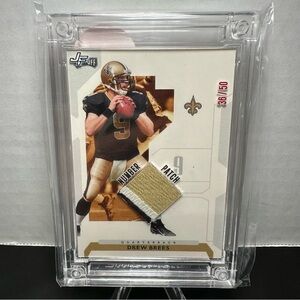 Jersey Fusion Drew Brees Swatch Card (Numbered 36/50)